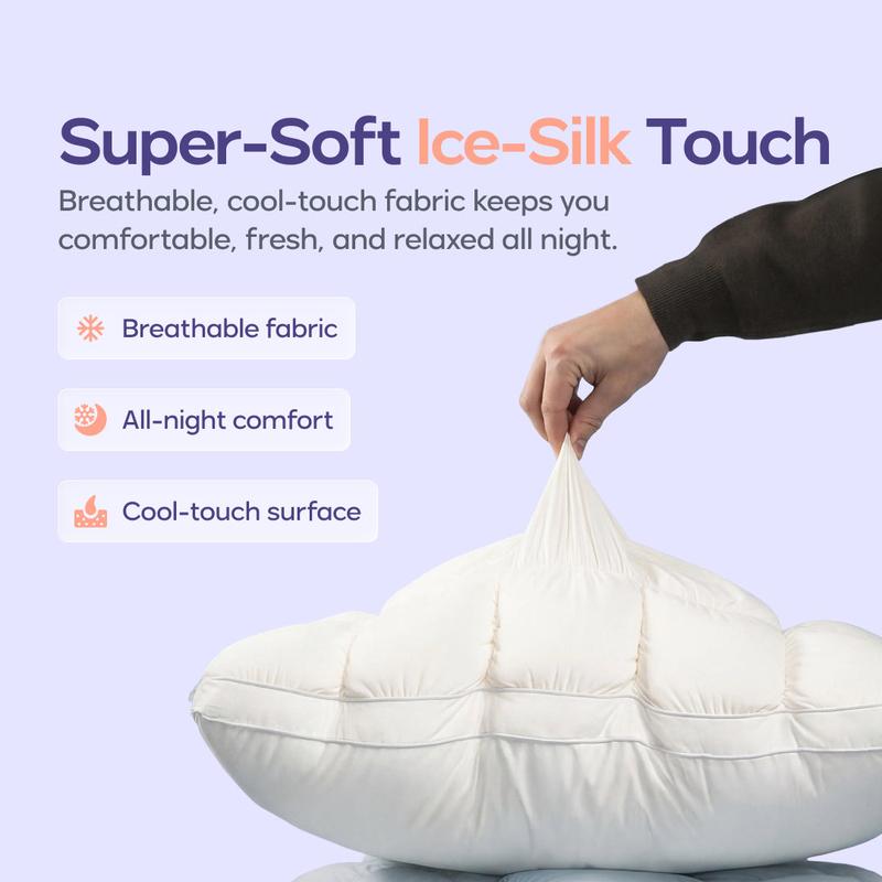MarshMellow Comforter + 2 Cooling Puff Pillows - image 2